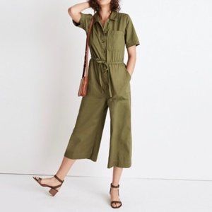 MADEWELL Wide-Leg Utility Jumpsuit / 4 / DESERT OLIVE